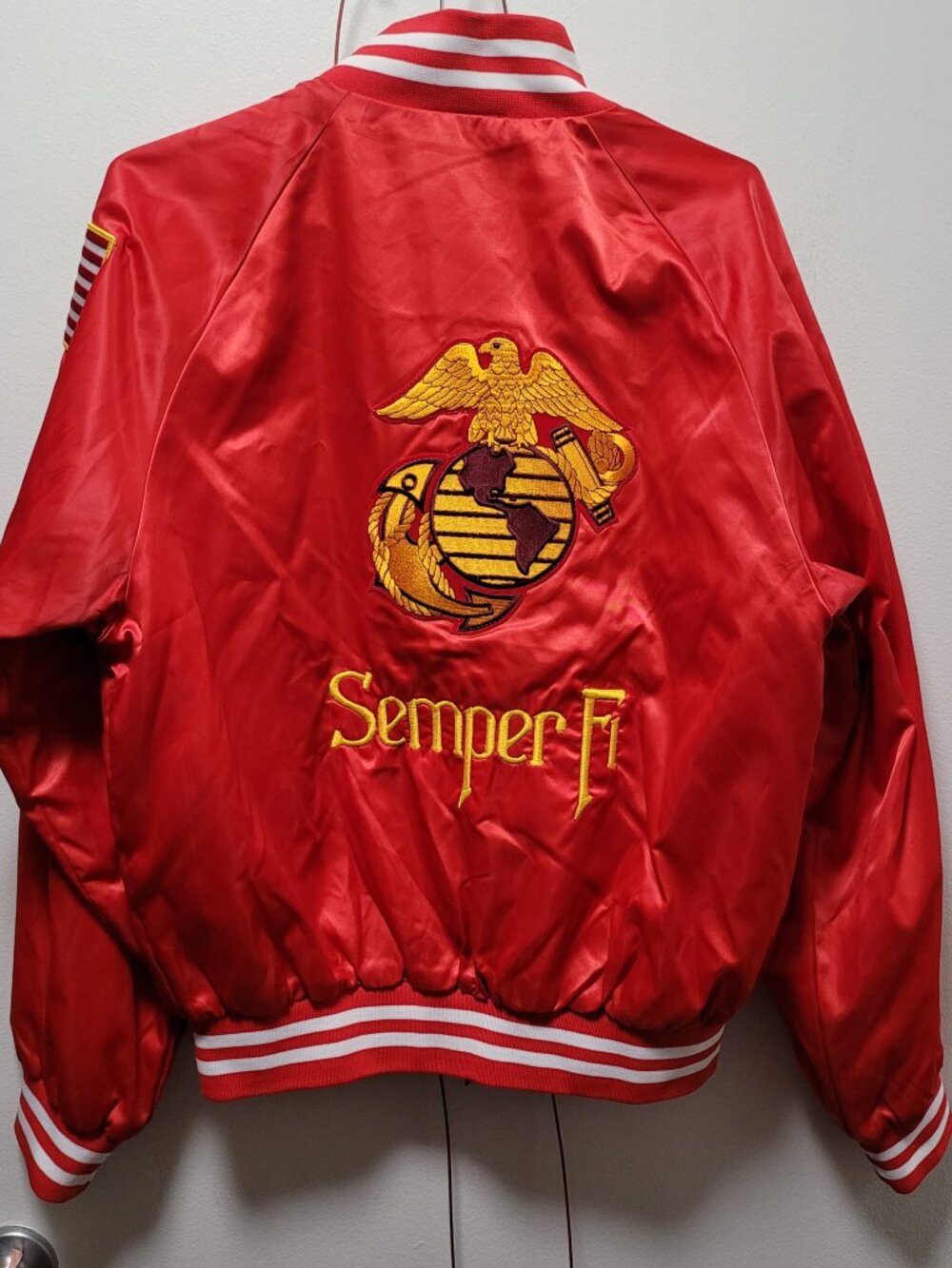 Red Marines Bomber Jacket size M